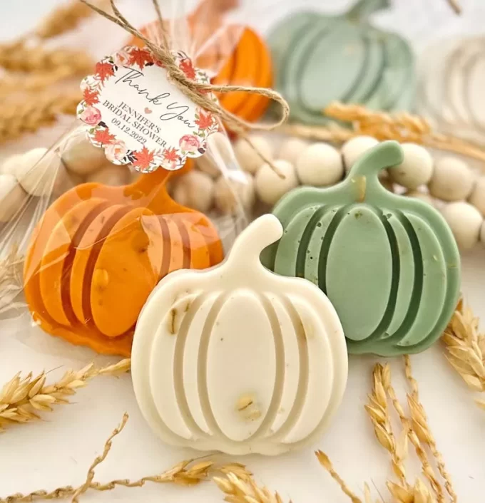 Pumpkin soap favors