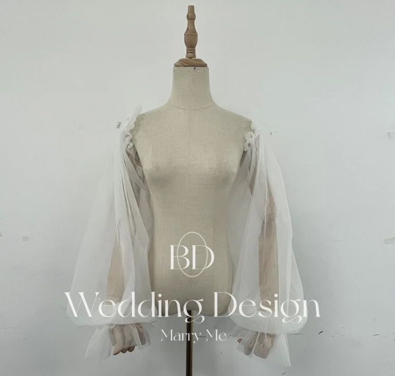 thumbnail image 2 of One Pair Removable Sleeves For Wedding Dress Detachable Sleeves For Dress With Bow Multi Colors Uses I.721536560 2 of 10