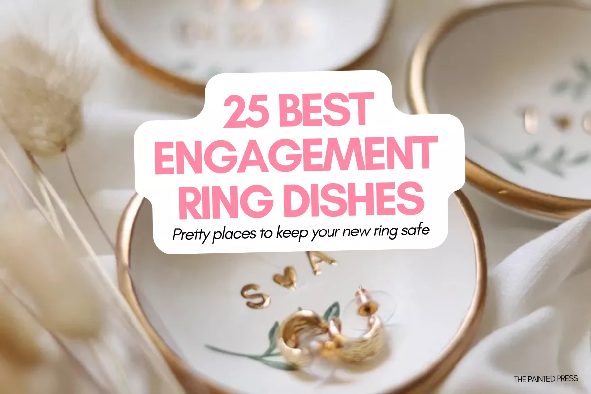 beautiful engagement ring dish for newly engaged couples