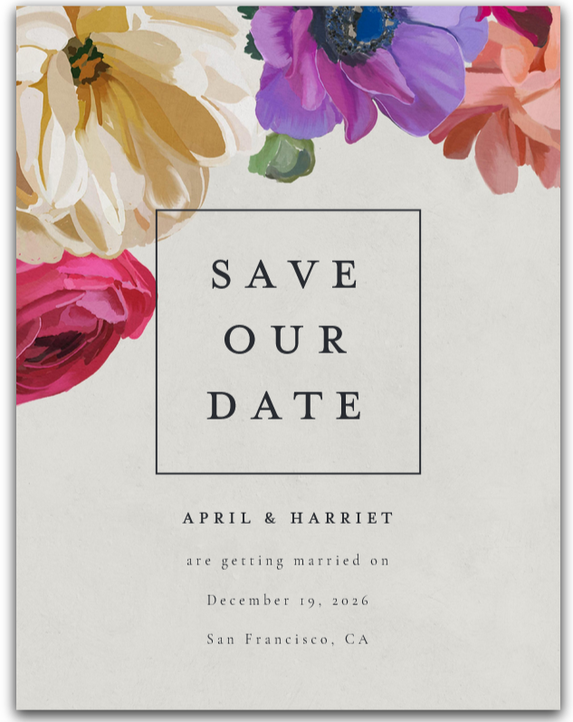save our date digital email