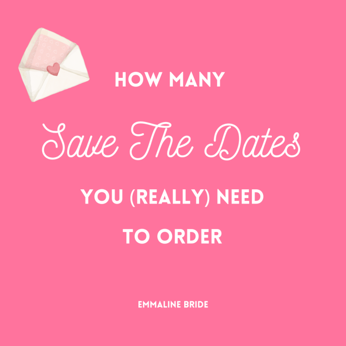 how many save the dates you need