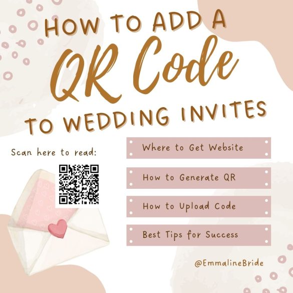 how to add a qr code to wedding invites