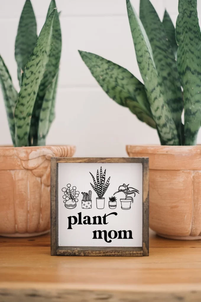 plant mom sign