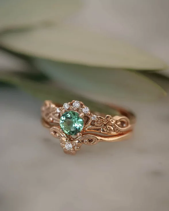 clover leaf engagement ring