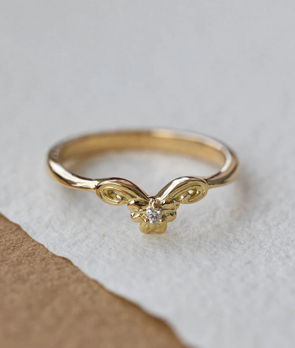 clover leaf wedding ring
