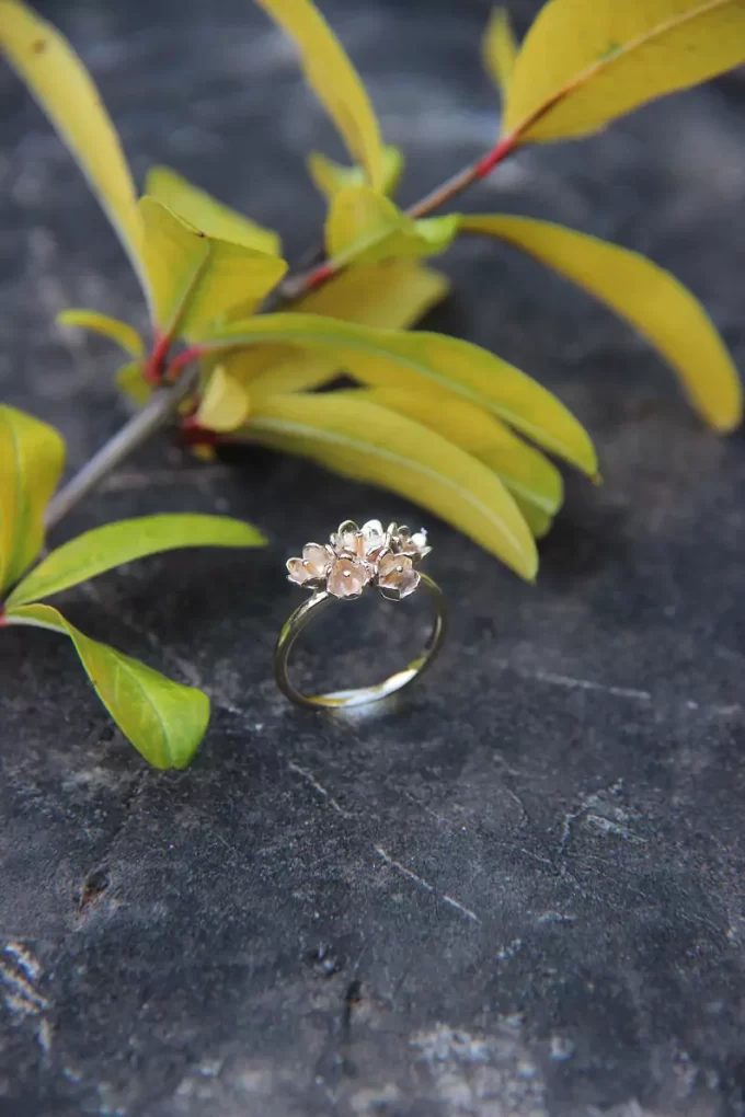 lily of the valley engagement ring