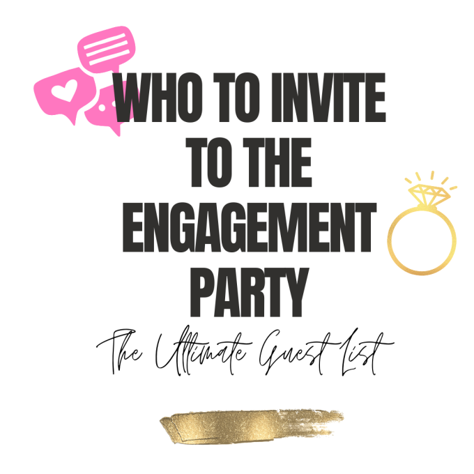 who to invite to your engagement party