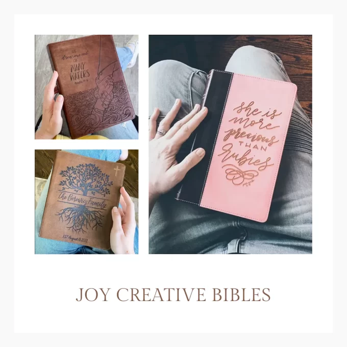 joy creative bible engraving