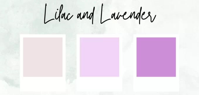 lilac and lavender spring wedding colors