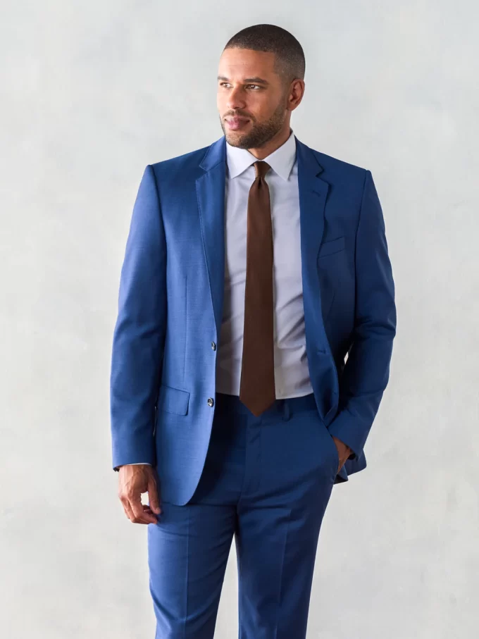 medium blue suit