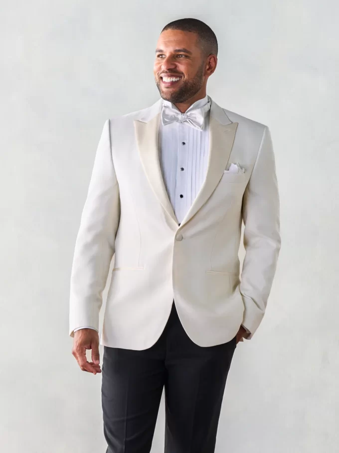 white dinner jacket tuxedo
