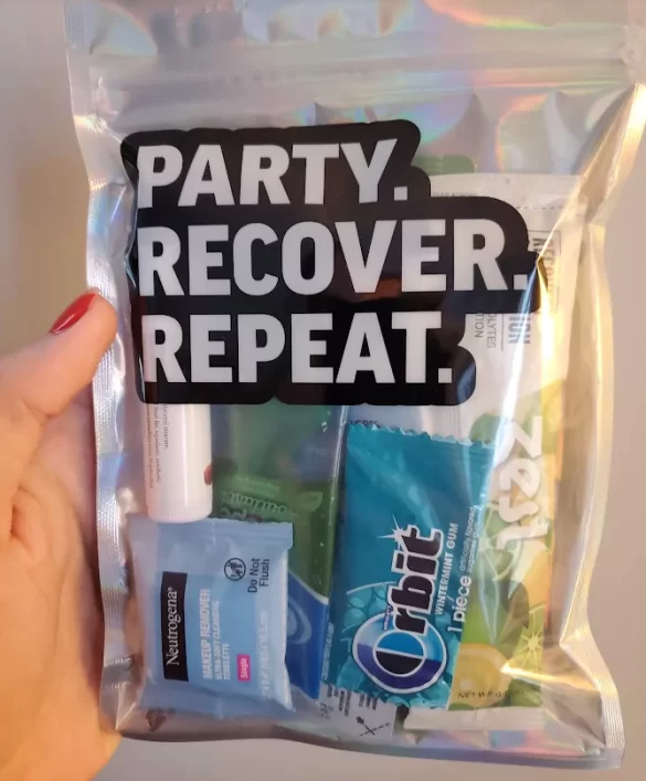 bachelorette party hangover kit bag