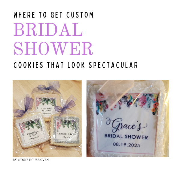 bridal shower cookie favors