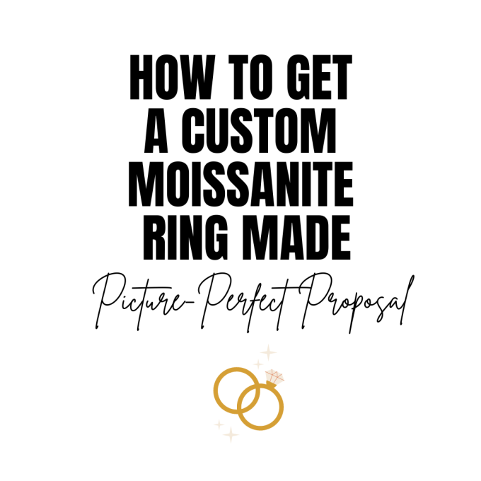 custom moissanite ring