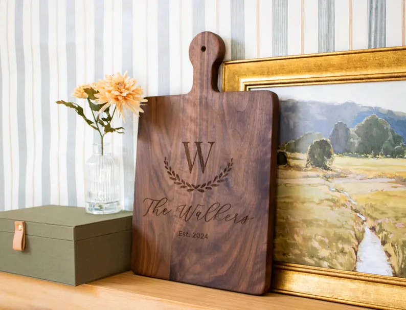monogram cutting board