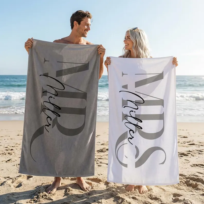 wedding towels personalized