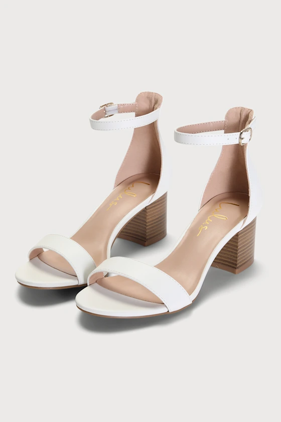 Low block heel for cushioned comfortable dancing at the wedding