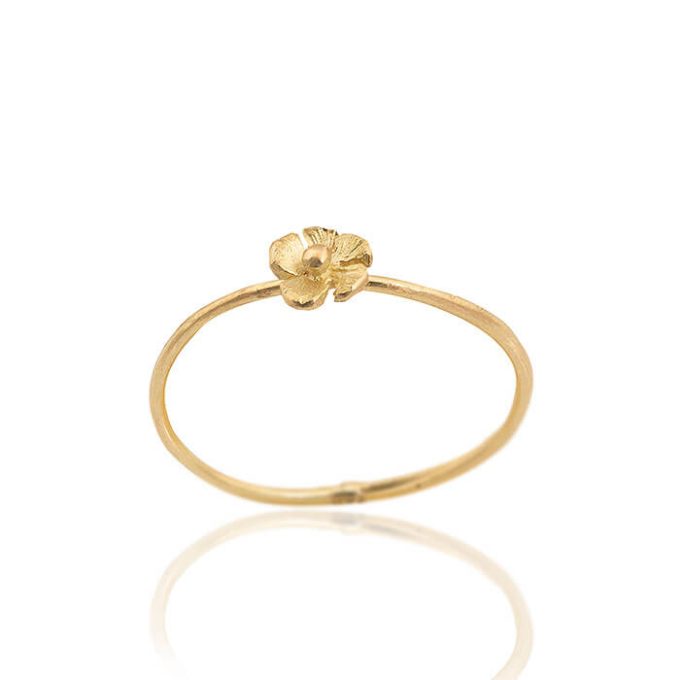 gold flower ring