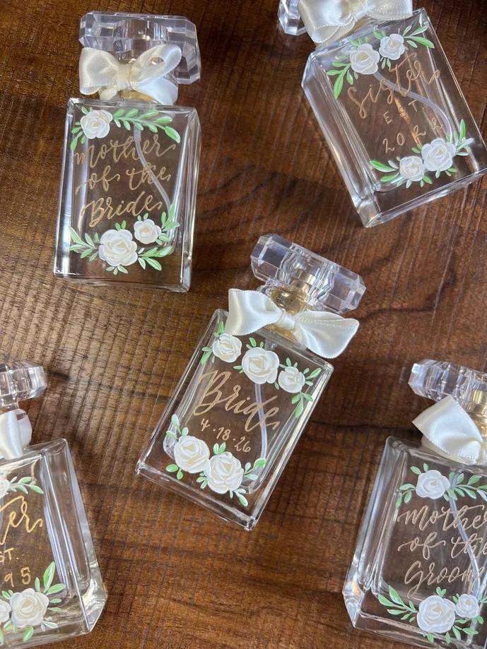 custom bridesmaid perfume bottle gift
