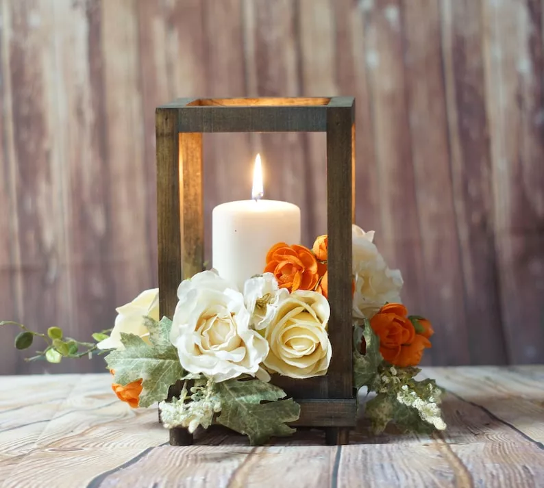 fall wedding lanterns for centerpiece decor