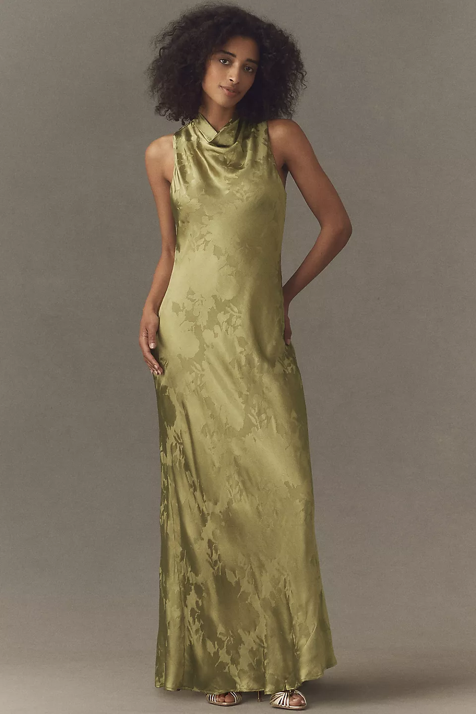 cowl neck bridesmaid slip dress