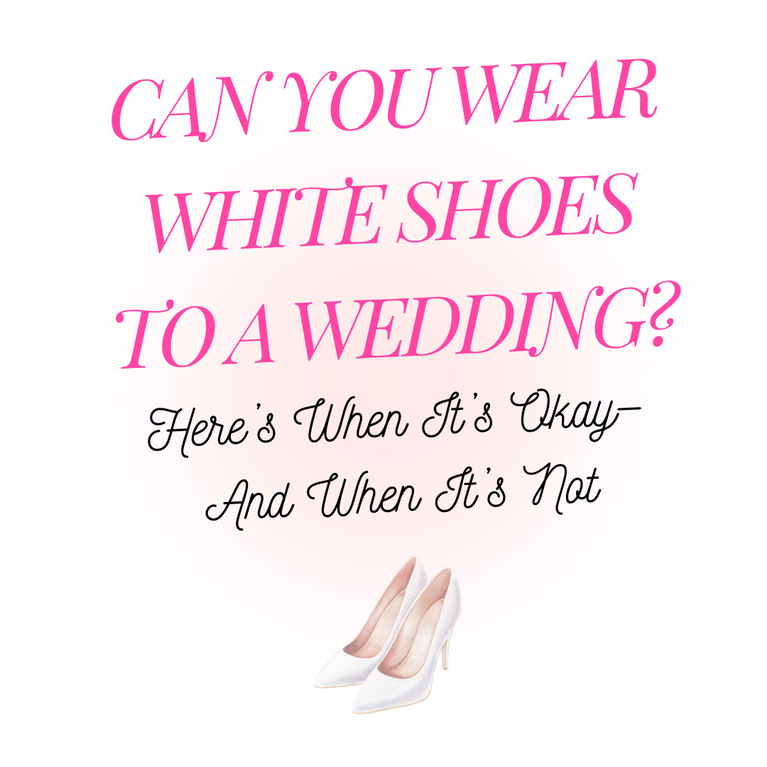 Can you wear white shoes to a wedding as a guest