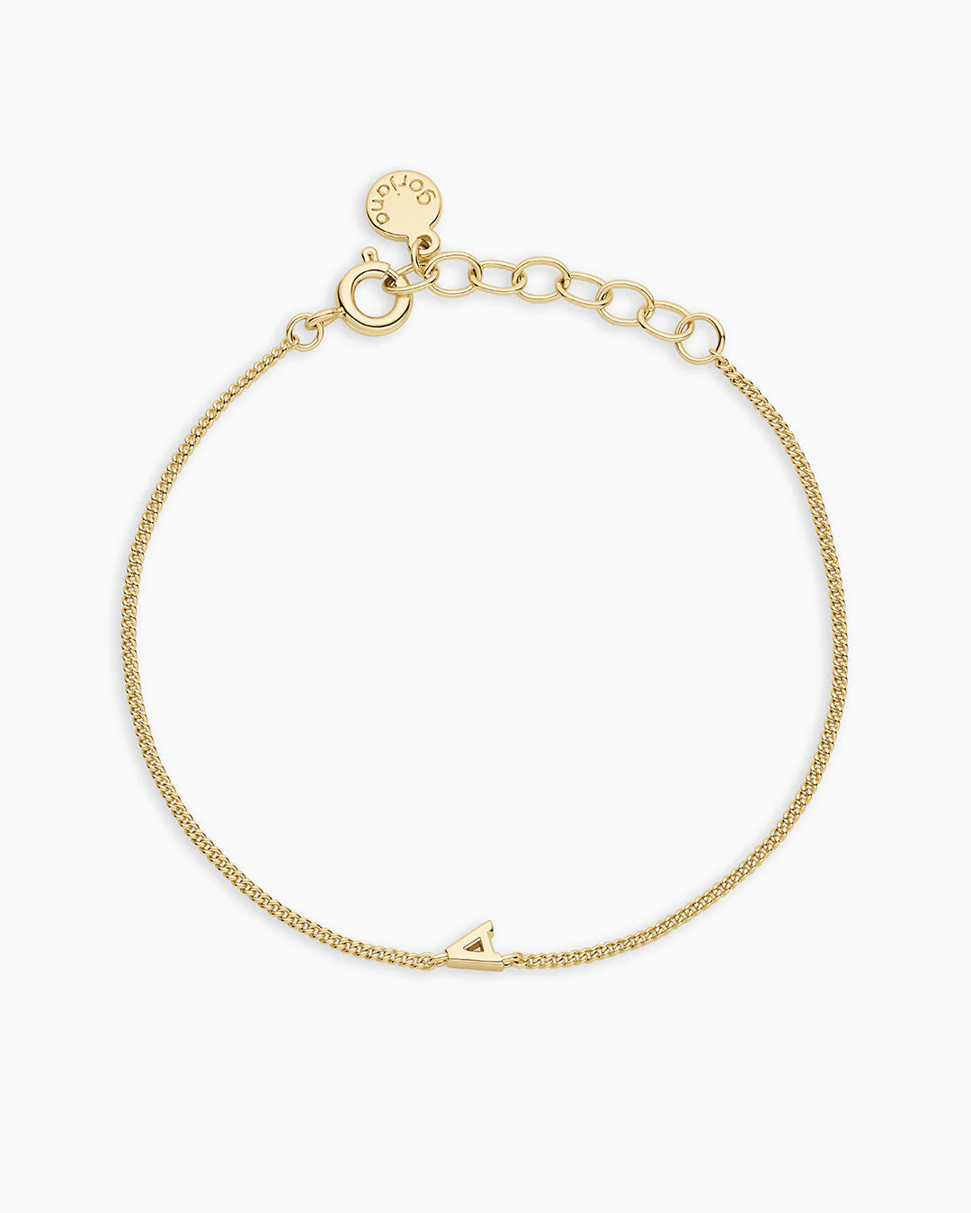 dainty initial bracelet for mother's day