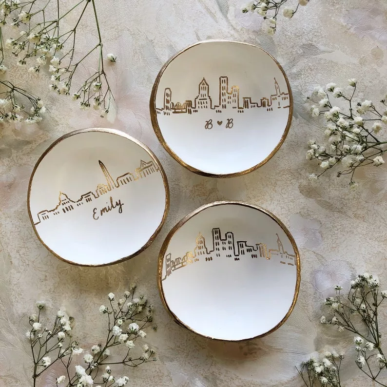jewelry or ring dish for bridal shower hostess gift