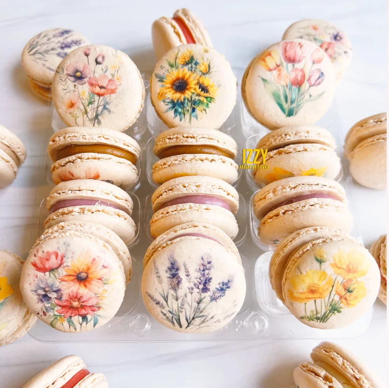 macarons as gourmet hostess gift non-alcoholic