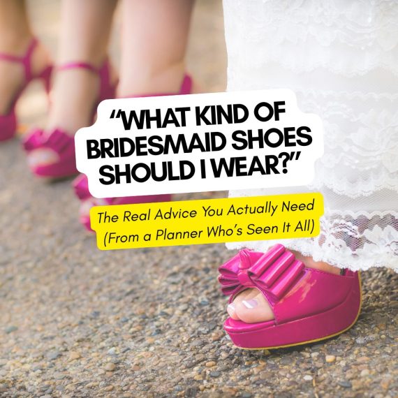 Types of bridesmaid shoes to wear based on color of dress