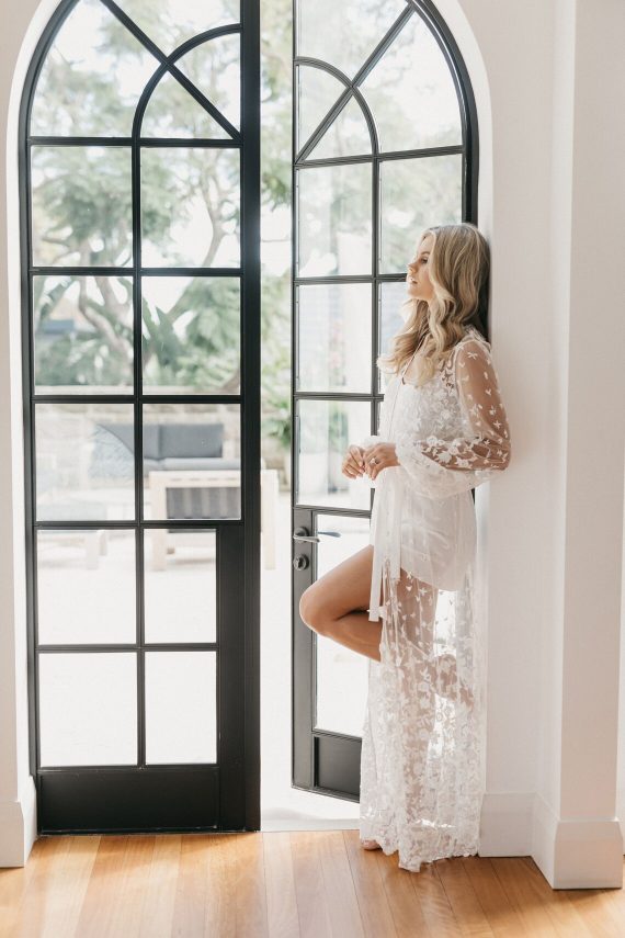 Lace Bridal Robe by Le Rose Gifts