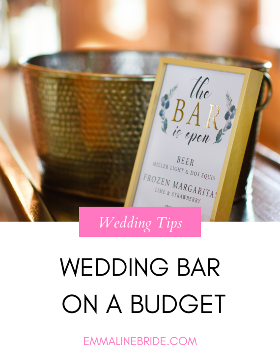 Budget wedding bar ideas