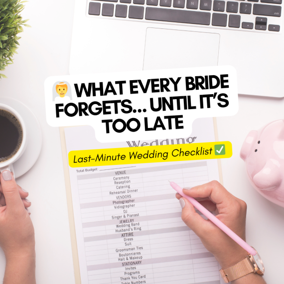 last minute wedding checklist