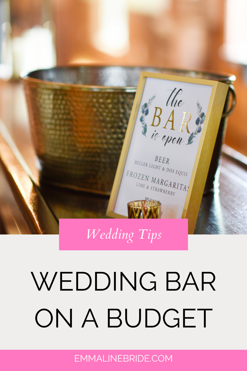 Budget bar wedding ideas