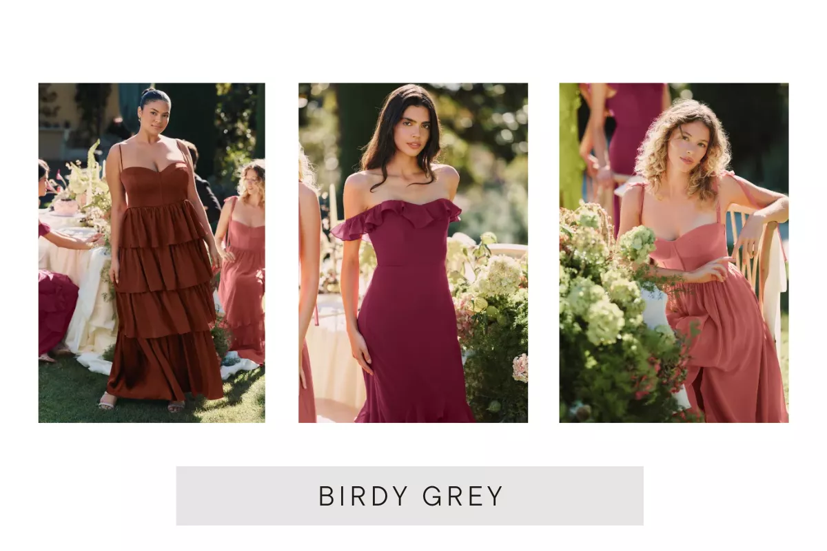 affordable bridesmaid dress from Birdy Grey – flattering, modern styles under $100 for mix-and-match bridal parties