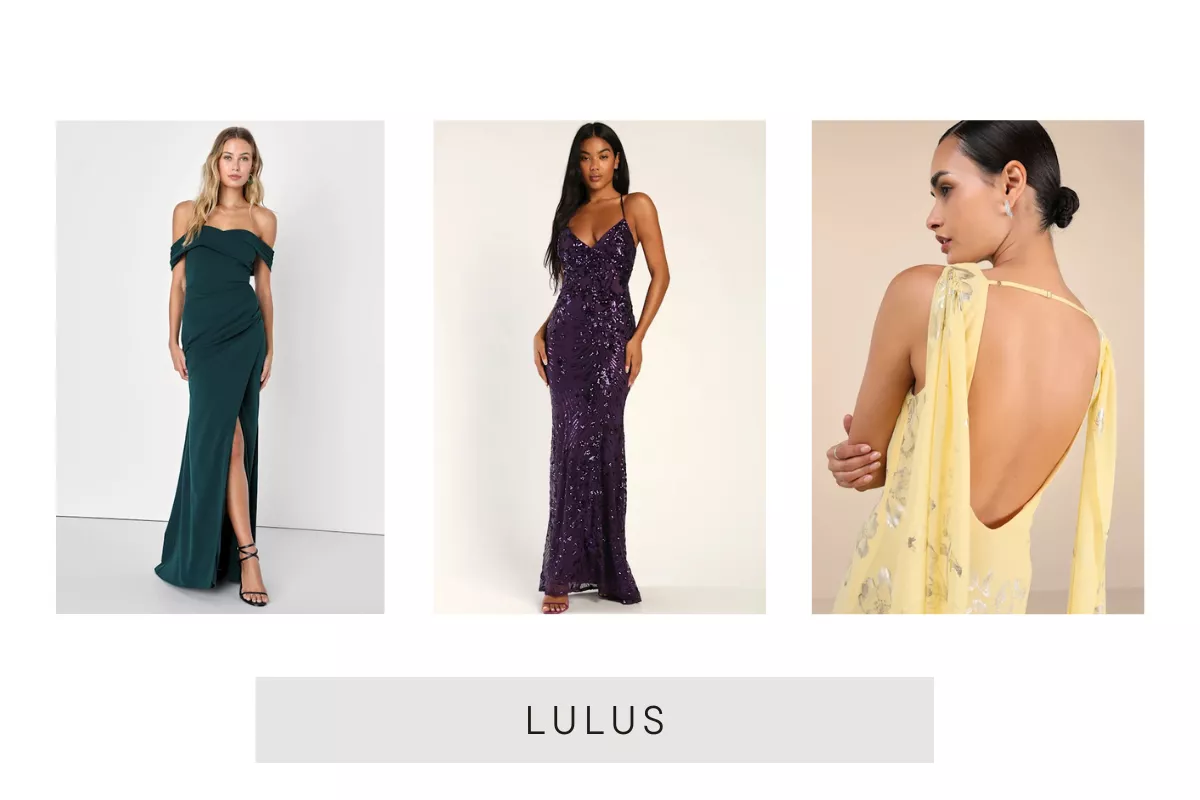 trendy bridesmaid dress from Lulus – modern, photo-ready dresses in flattering silhouettes for bridal parties