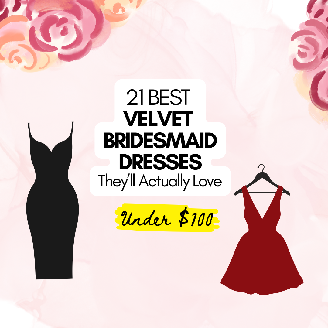 Velvet bridesmaid dresses for fall weddings 2025 under $100