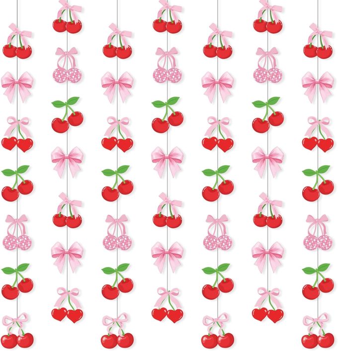 cherry bridal shower theme banner