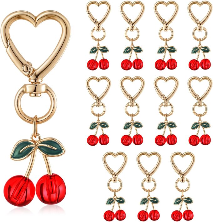 cherry on top bridal shower keychain purse charms