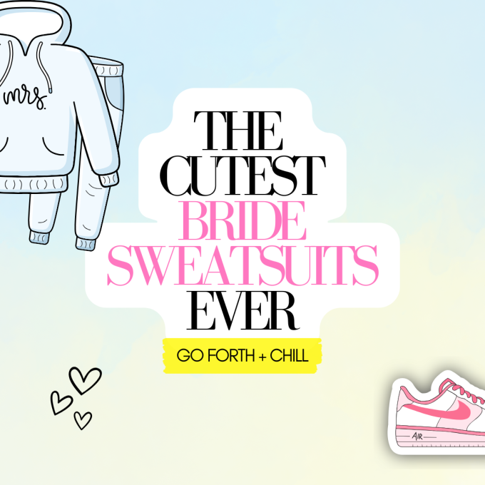 Top bridal sweatsuits for wedding reception