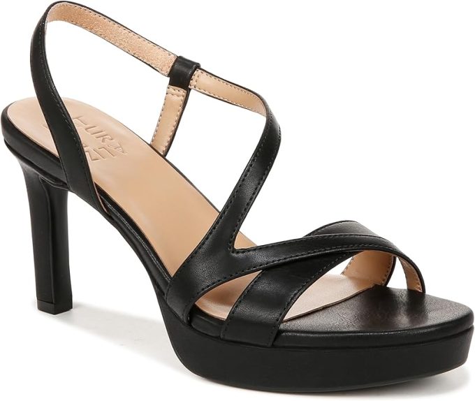 tall strappy heel sandals - comfortable wedding guest shoes