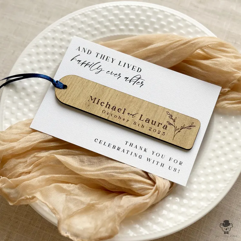 bookmark wedding favors in bulk for guests