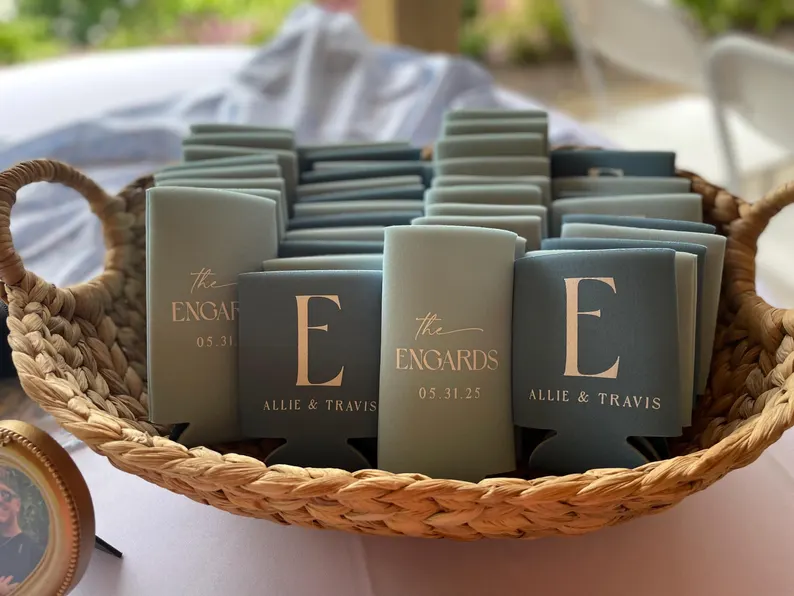 koozies for bulk wedding favors