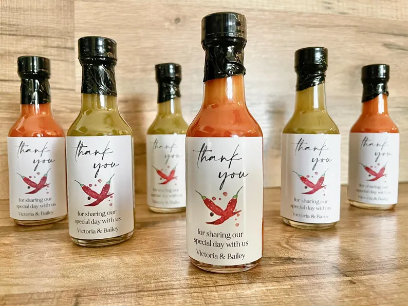 hot sauce bulk wedding favors