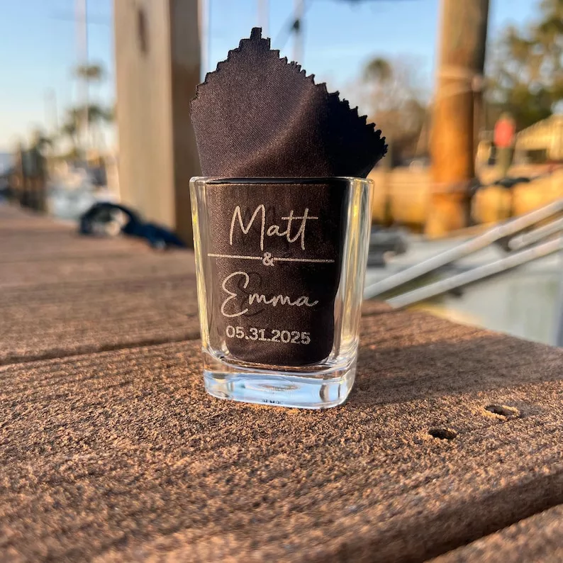 personalized shot glass wedding favors in bulk