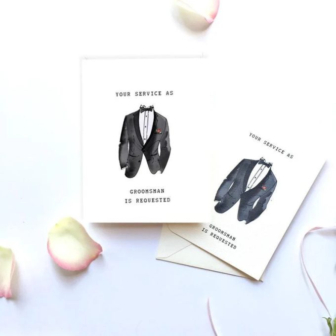 Groomsmen proposal card