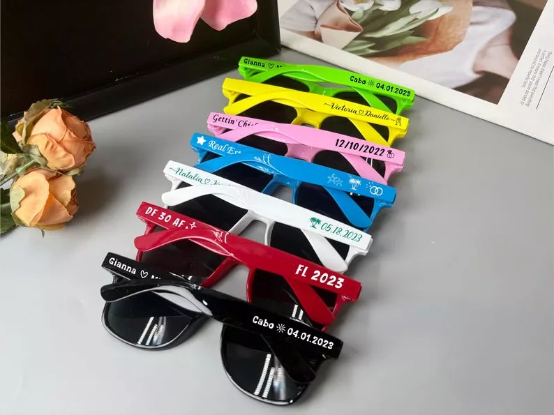 sunglasses for personalized wedding favors in bulk