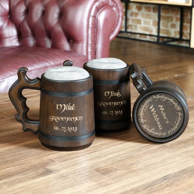beer mug tankard style for groomsmen gifts under $30