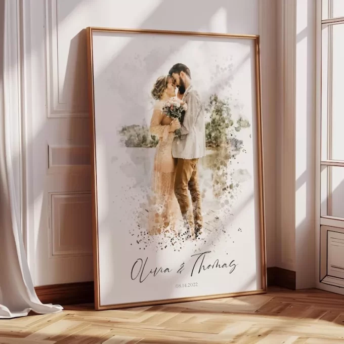 custom paper wedding anniversary gift idea