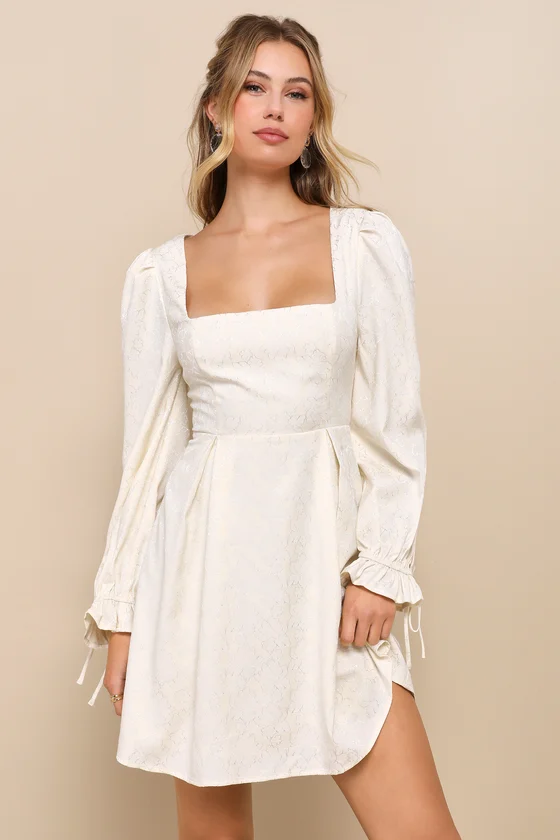 Floral mini with sleeves